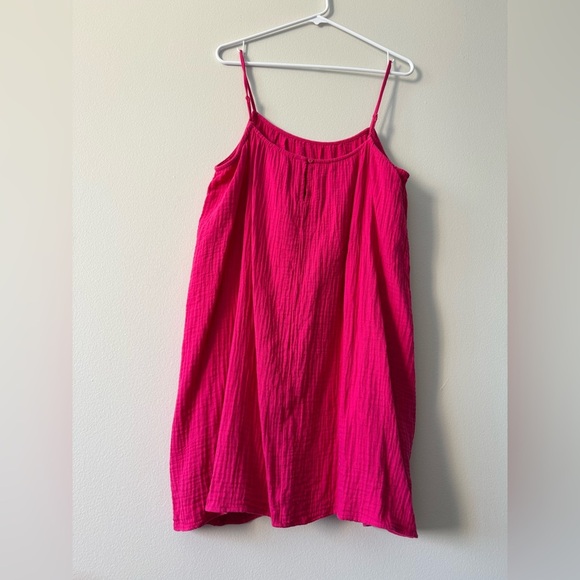 pink SLEEVELESS DRESS by H&M, 100% cotton, Size M - Picture 4 of 7